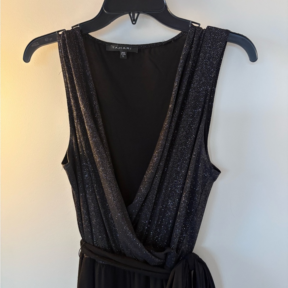 Tahari Black Sparkle Women's jumpsuit